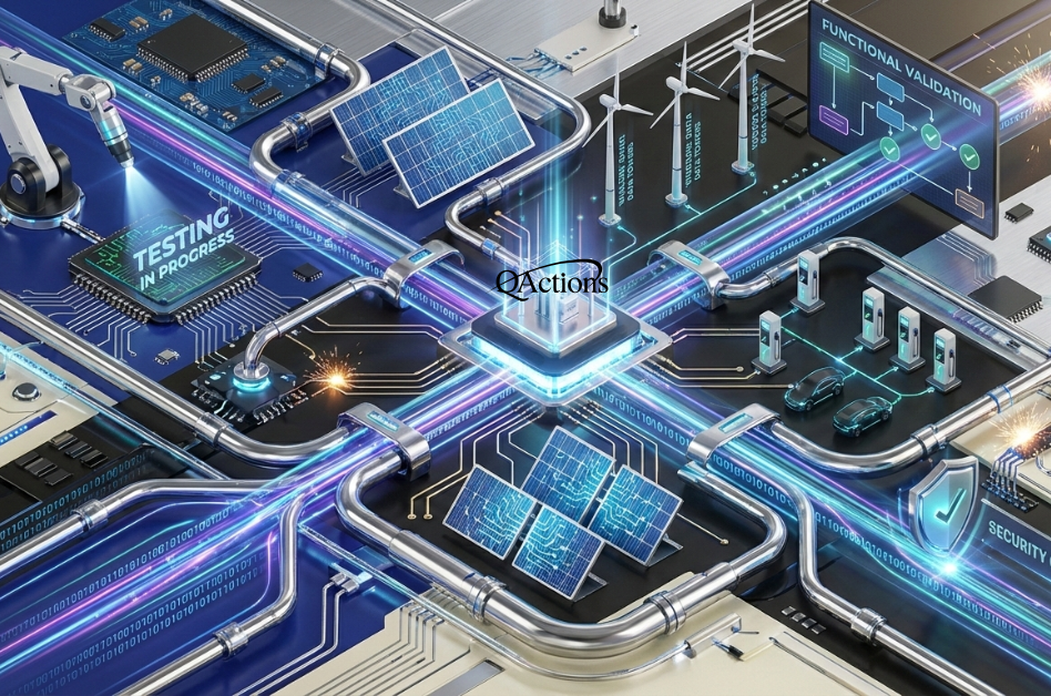 Eleve su camino hacia la confiabilidad con un socio de QA especializado La combinación de pruebas funcionales y técnicas crea operaciones energéticas resilientes capaces de resistir los desafíos del mundo real. La complejidad de los sistemas de energía —que abarcan infraestructura legada, dispositivos IoT modernos, requisitos regulatorios estrictos y operaciones críticas— se beneficia enormemente de la experiencia especializada. QActions aporta una profunda experiencia en el sector energético, certificación ISO 9001 y capacidades probadas en entornos OT/IT. Nuestros equipos comprenden tanto los requisitos técnicos como el contexto de negocio que hace que las pruebas de software para energía sean únicas. Contactá a QActions para agendar una consulta o solicitar una demo adaptada a las necesidades de tu empresa.