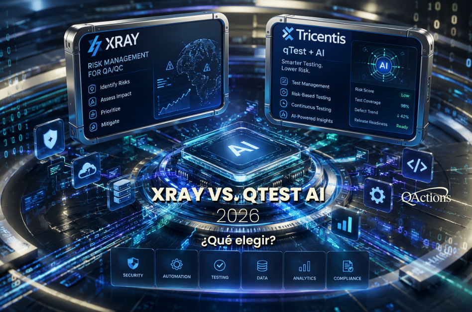 La principal diferencia entre Xray y qTest AI radica en la inteligencia predictiva: mientras Xray se limita a organizar pruebas manualmente en Jira, qTest AI de Tricentis utiliza inteligencia artificial para predecir fallas, priorizar casos por riesgo y reducir hasta un 70% los tiempos de regresión.